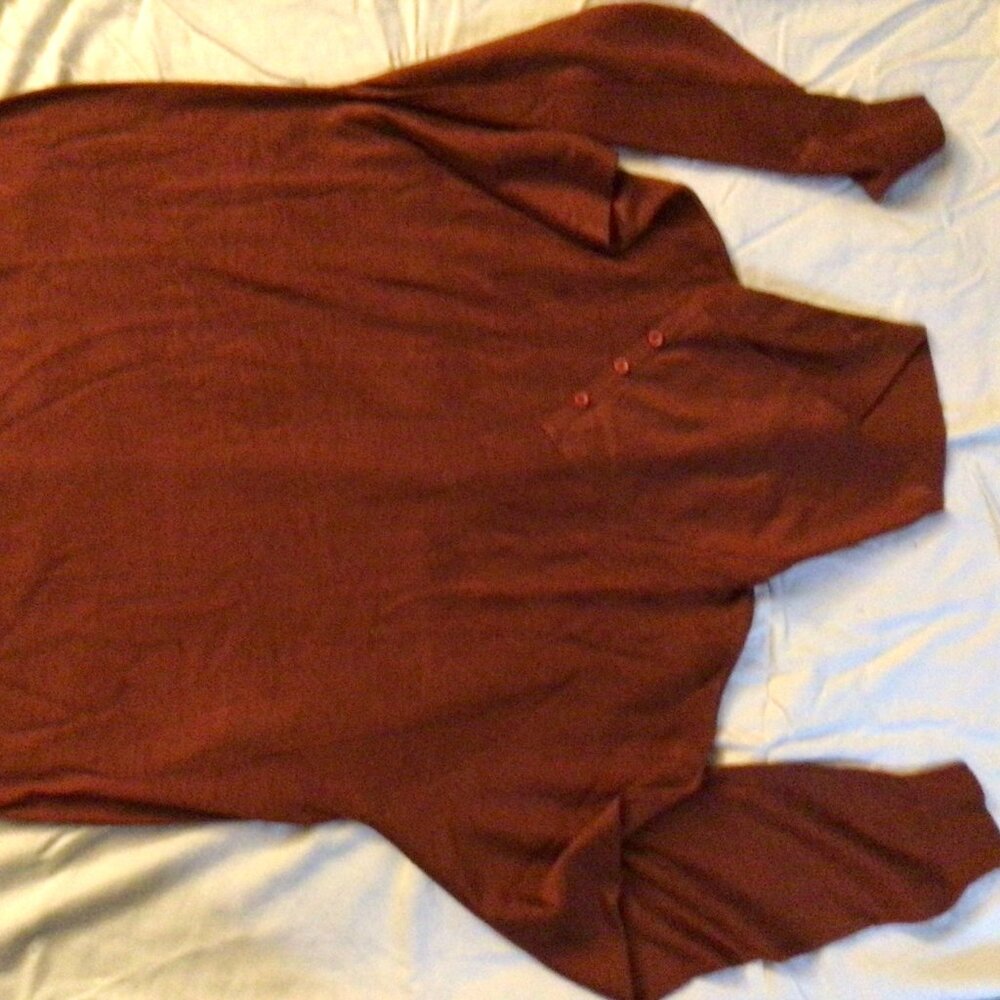 Men's Venezia Rusty Red Turtleneck Sweater